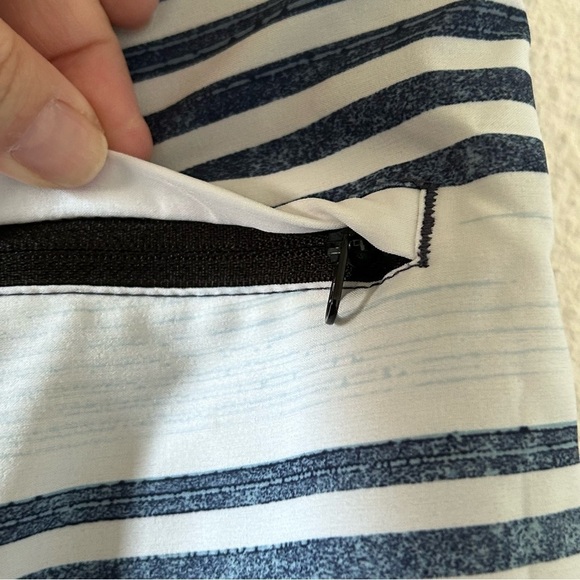 Hurley Men’s Swim Board Swim Trunks 34 Blue White Vacation Beach Pool Surf - Picture 3 of 9